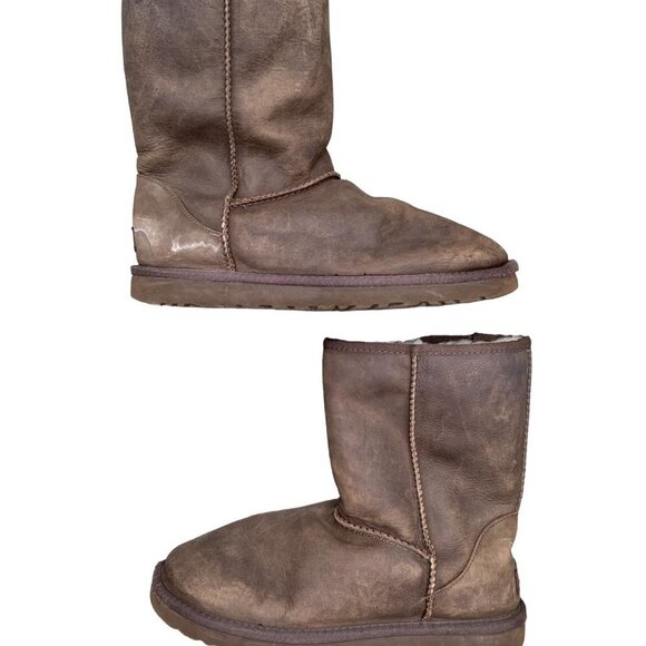 VINTAGE Ugg Fur Lined Boots Size 9 - Picture 3 of 10